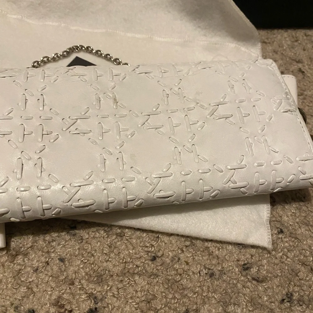 Christian Dior Lambskin Large stirtch Cannage Chain wallet